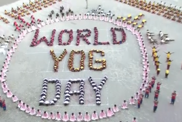 World yoga day Gujarat headline